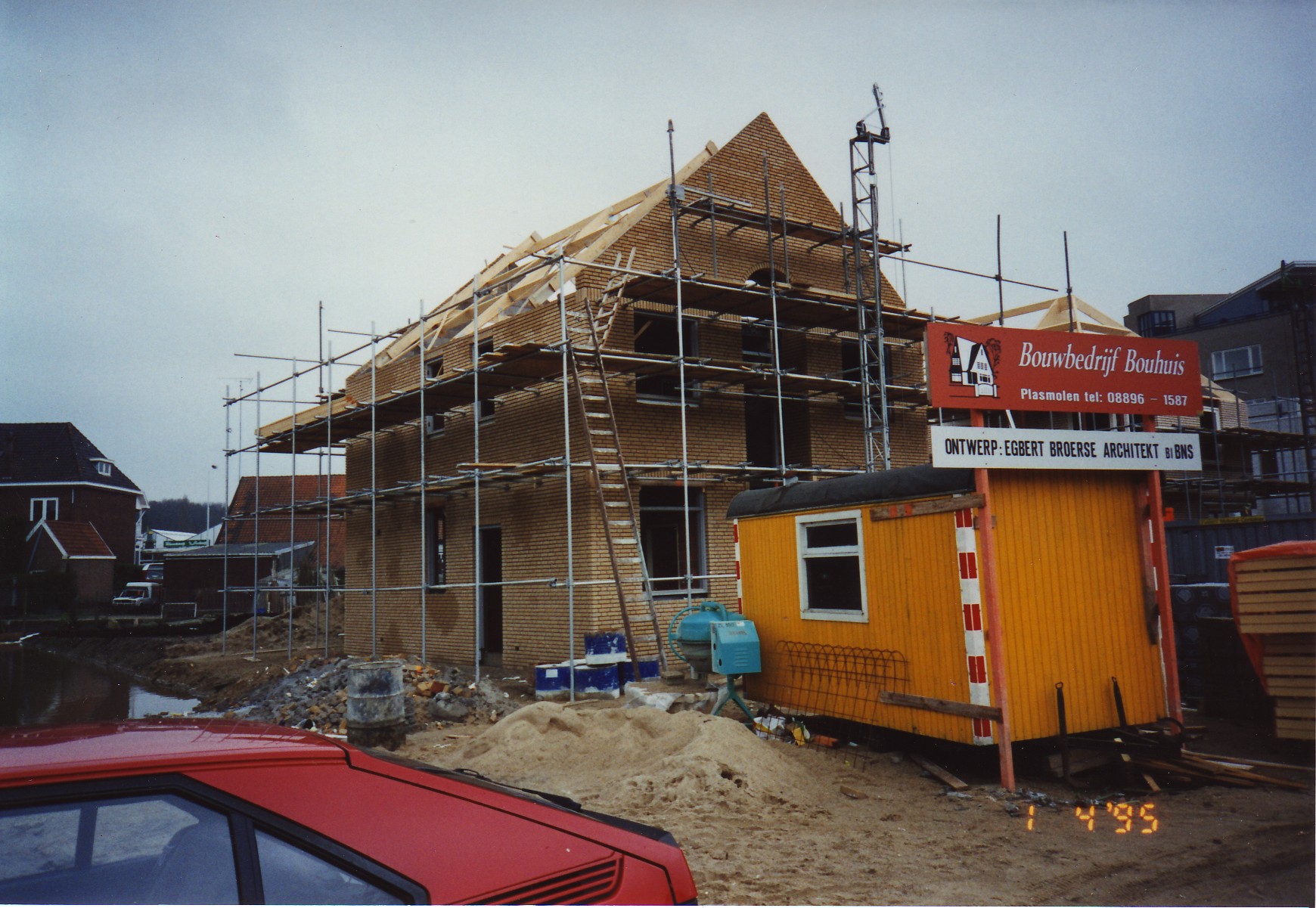 Woonhuis #1 in aanbouw