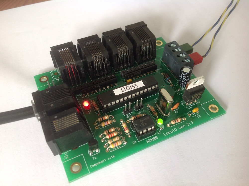 LocoIO board assembled 4/2018