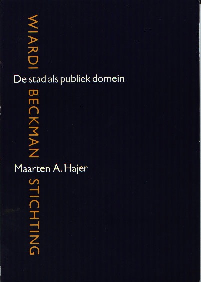 De stad als publiek domein cover