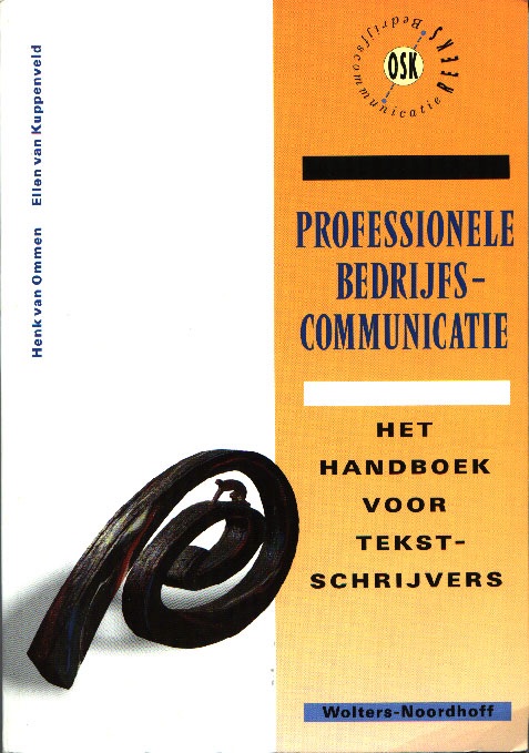 Professionele bedrijfscommunicatie, het handboek voor tekstschrijvers cover