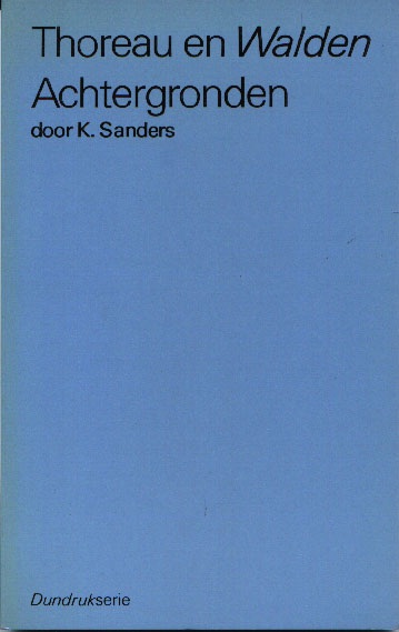 Thoreau en Walden: Achtergronden cover