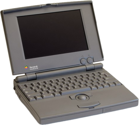 PowerBook 100, tweedehands gekocht in 1990